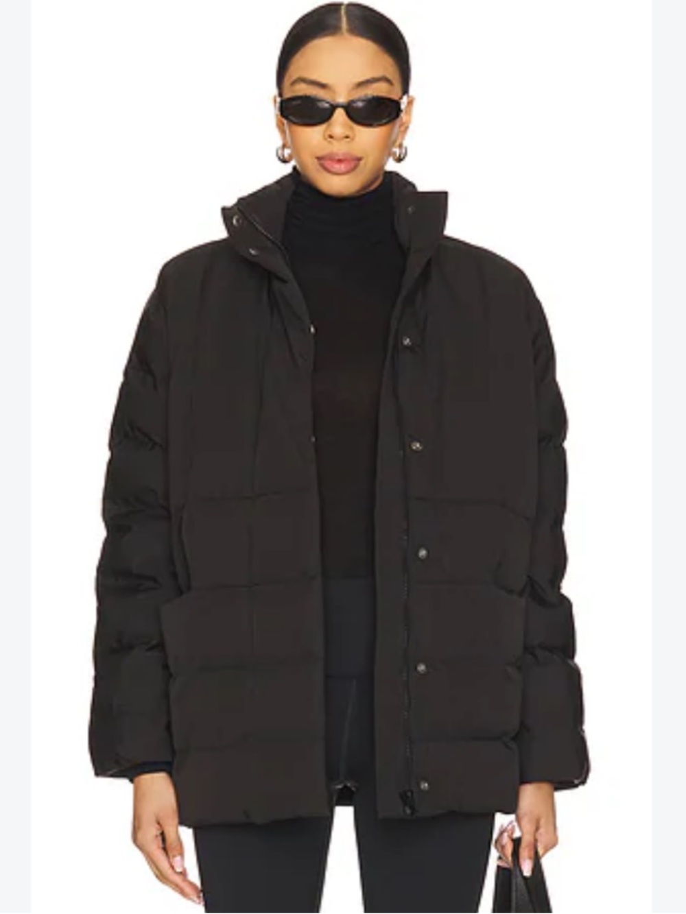 HATCH Coat Mother Puffer Jacket in Black